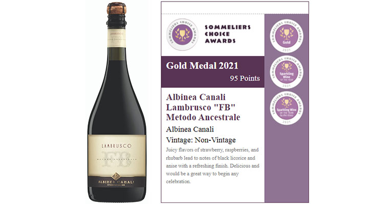 Albinea Canali Lambrusco “ FB” Metodo Ancestrale