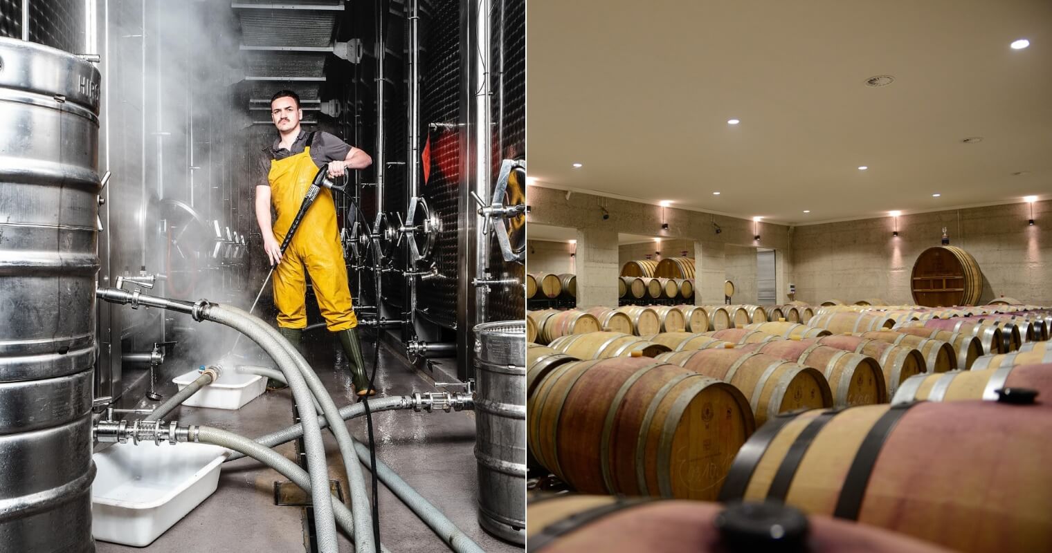 Weingut Heitlinger - Cellar work