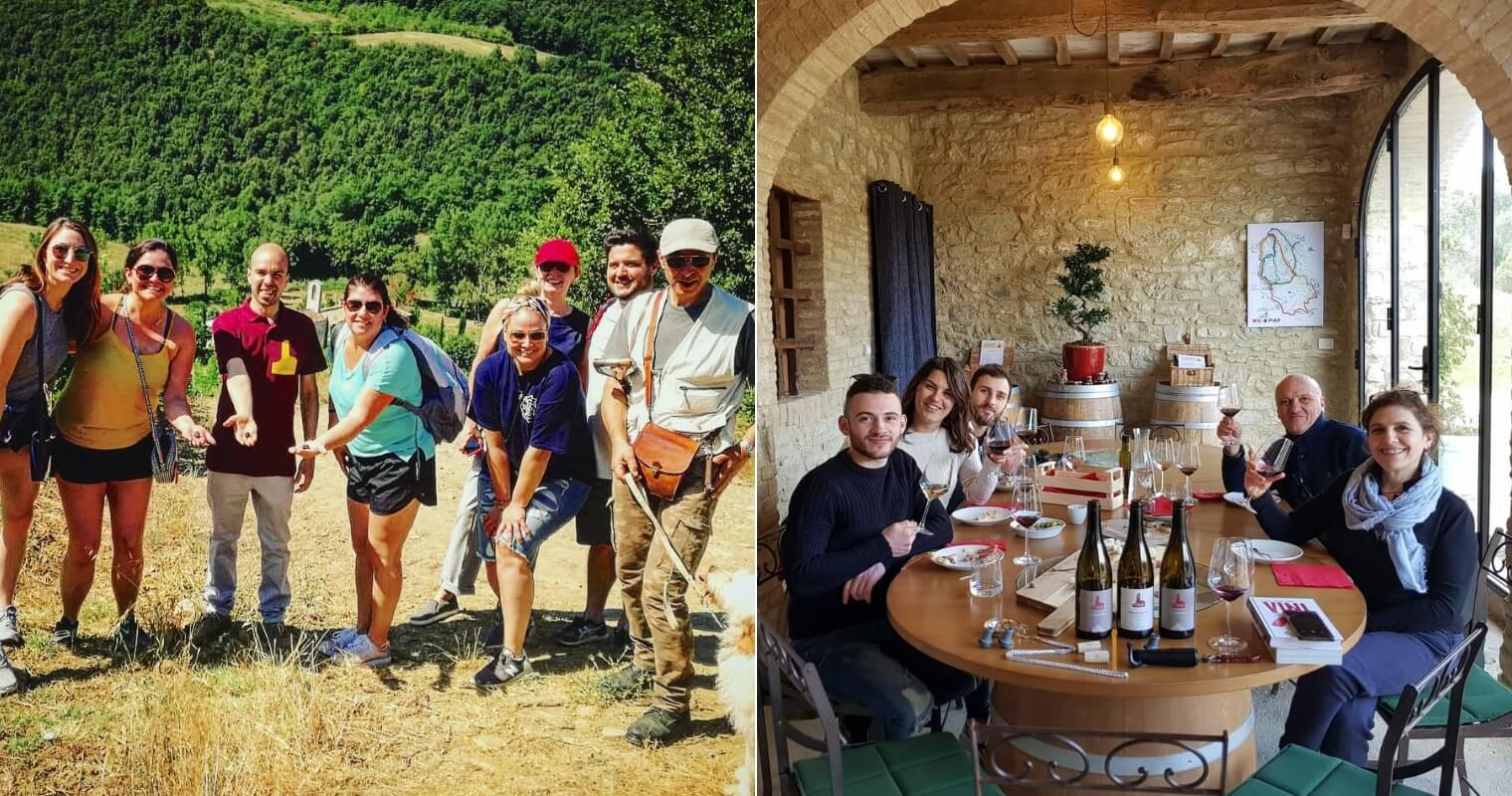 Truffle hunting and wine tasting at Vineria del Carmine
