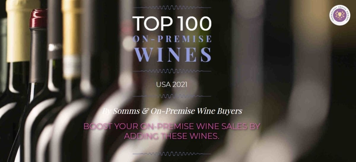 Photo for: Why do top 100 on-premise wines matter?