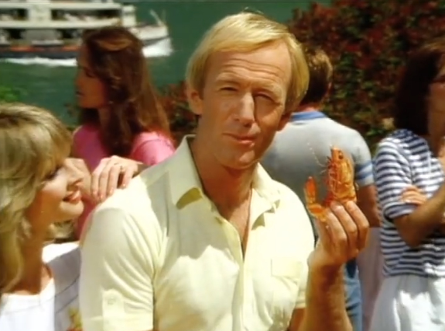 Paul Horgan with Shrimp