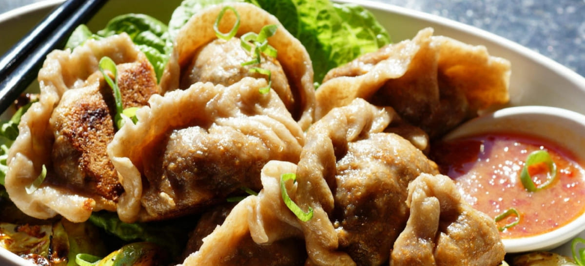 Photo for: Thanksgiving Turkey and Cranberry Potstickers Dumplings