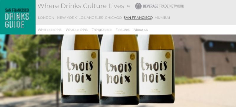 Photo for: Trois Noix is the best Chardonnay of the Year