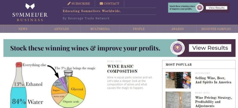 Photo for: Reach 20,000+ Sommeliers and Wine Directors Of US Market