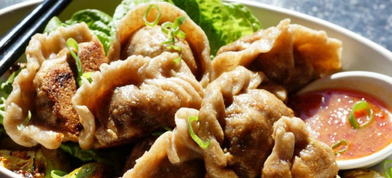 Photo for: Thanksgiving Turkey and Cranberry Potstickers Dumplings