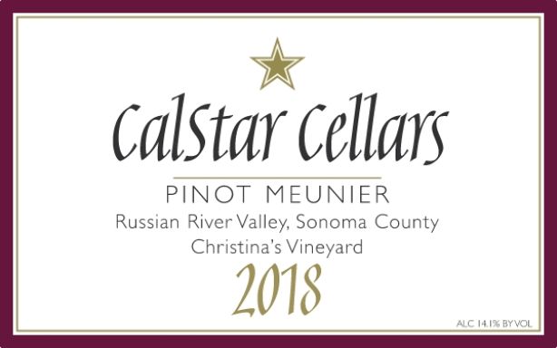Logo for: Calstar Cellars 2018 Christina's Vineyard Pinot Muenier