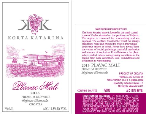 Logo for: Korta Katarina Plavac mali 