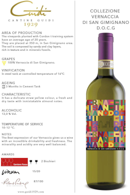 Logo for: Cantine Guidi1929 Vernaccia di San Gimignano DOCG Selezione