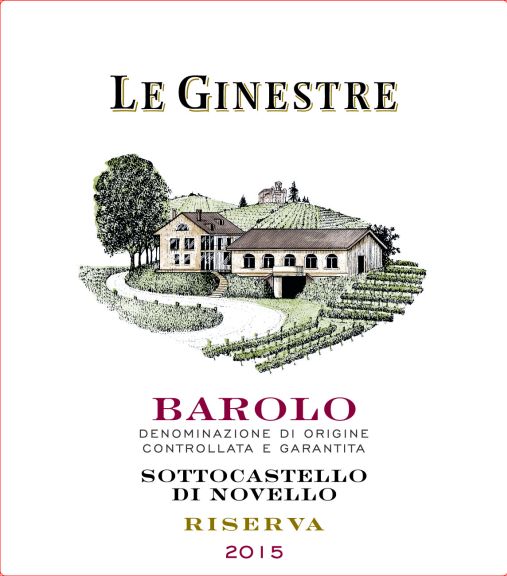 Photo for: LE GINESTRE BAROLO DOCG SOTTOCASTELLO DI NOVELLO 2015 RISERVA