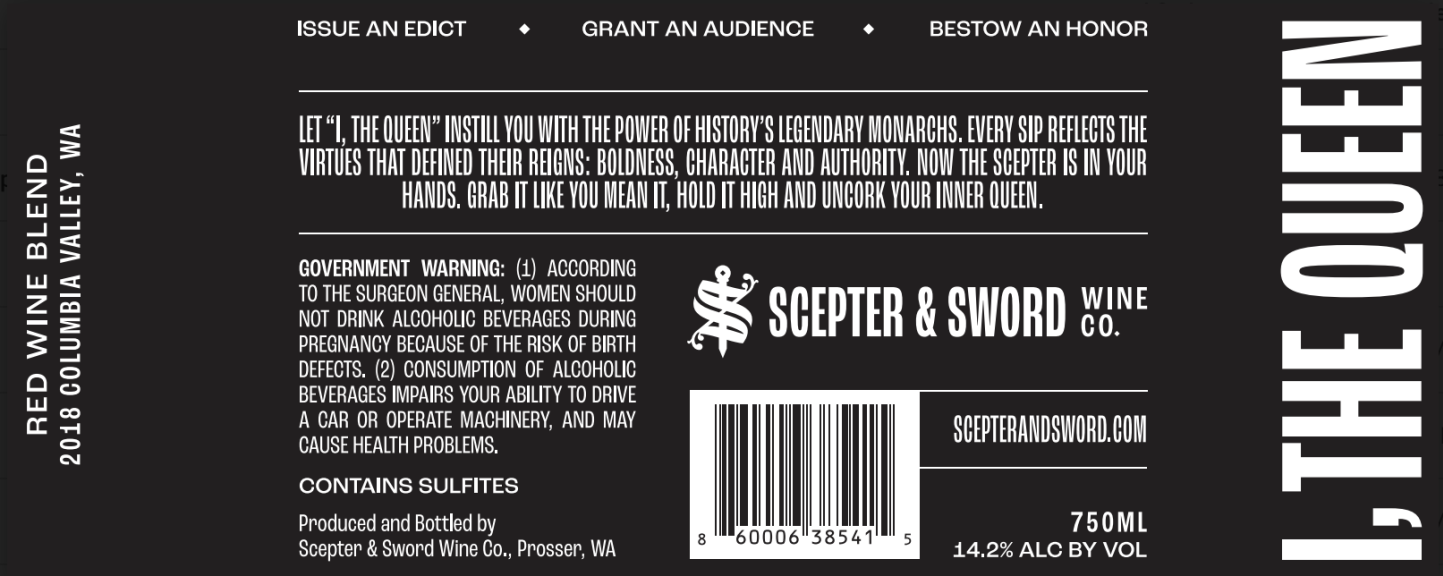 Photo for: I, THE QUEEN Red Blend