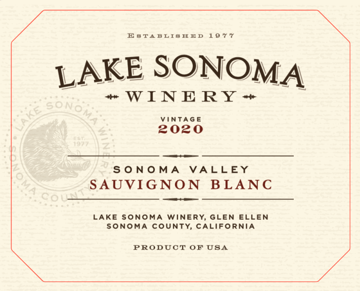 Photo for: 2020 Lake Sonoma Savignon Blanc Sonoma Valley
