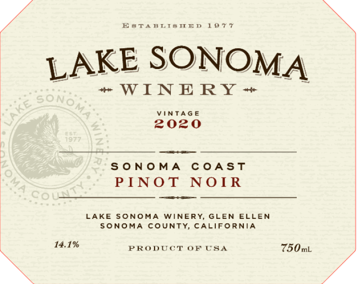 Photo for: 2020 Valley Of The Moon Pinot Noir Sonoma County 