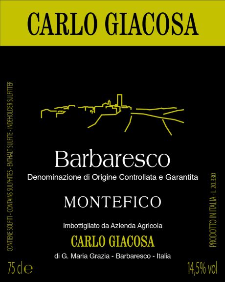 Photo for: Barbaresco Montefico DOCG
